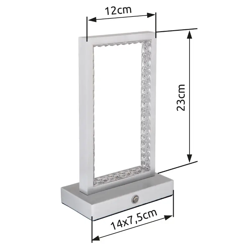 Dekoračné svietidlo Globo 24008A 3W 120lm 2700/6500/4000K nabíjateľné chróm